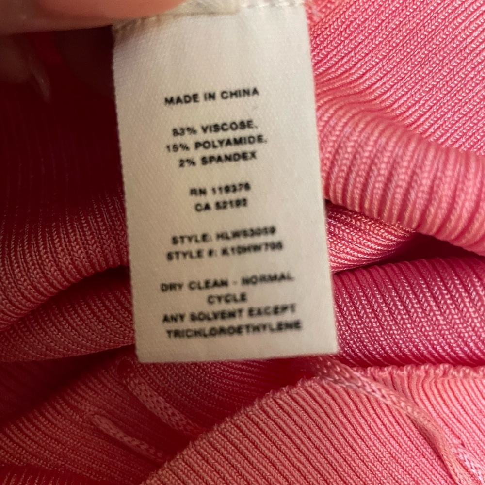 Helmut Lang Knit Midi Pink Sleeveless Dress - Picture 4 of 6
